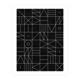 My Favorite Geometric Patterns No.9 - Black (Print Only) thumbnail