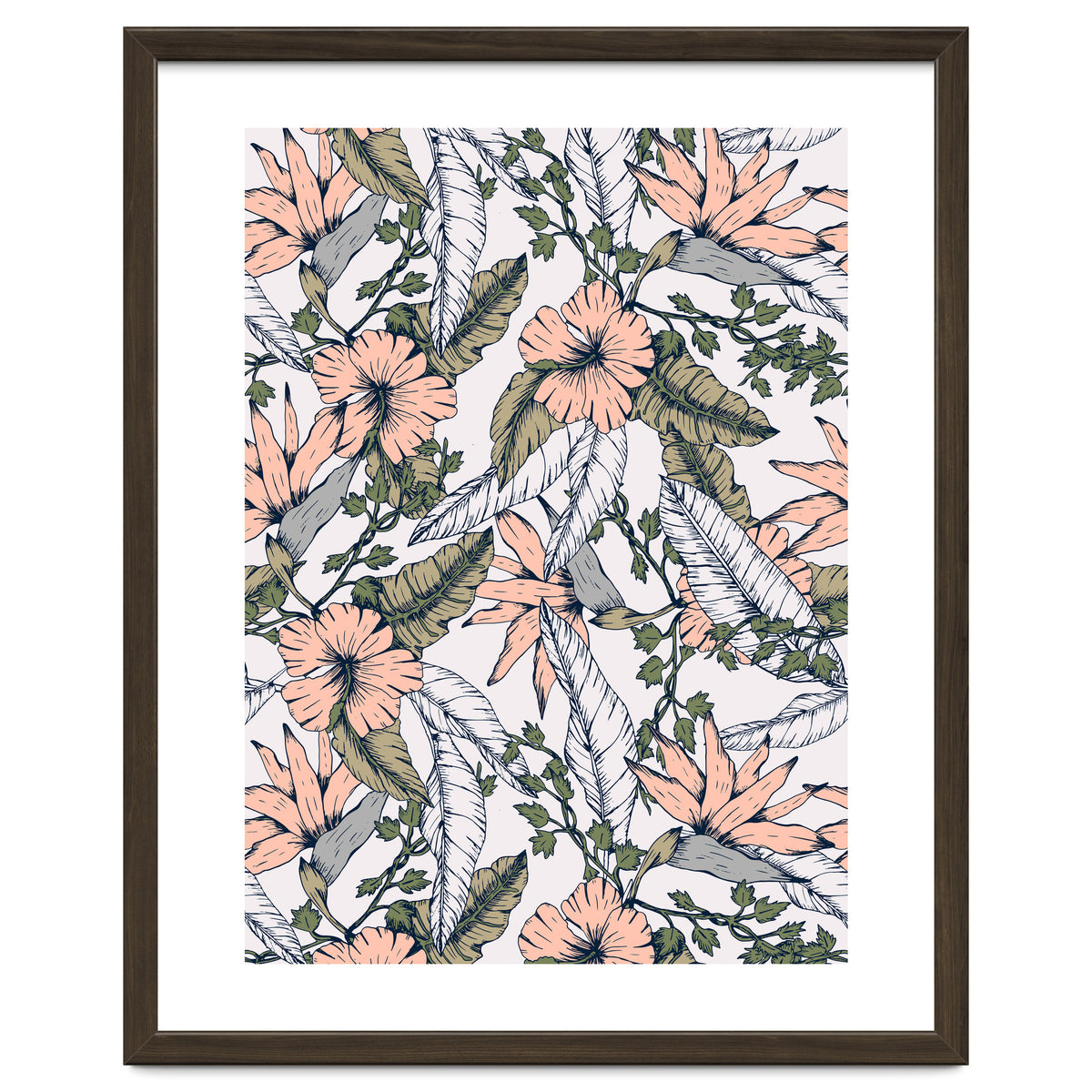 Tropical pattern pastel
