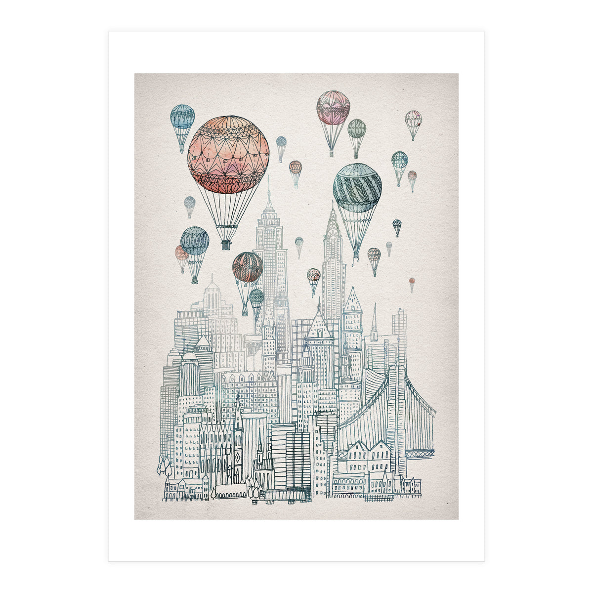 Voyages Over New York (Print Only)