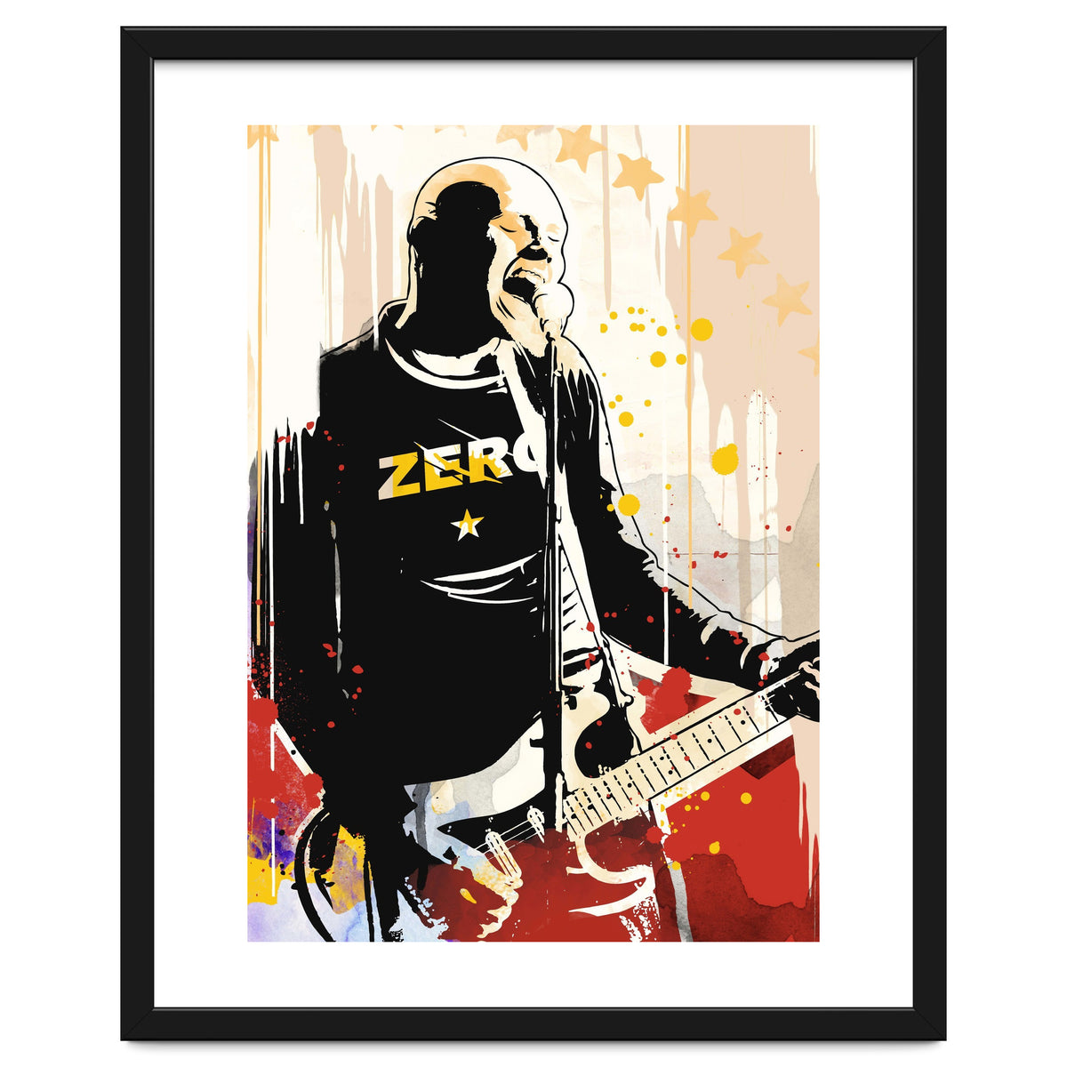 Billy Corgan pop art poster