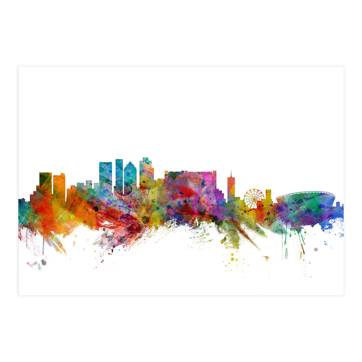 Cape Town South Africa Skyline (Print Only)