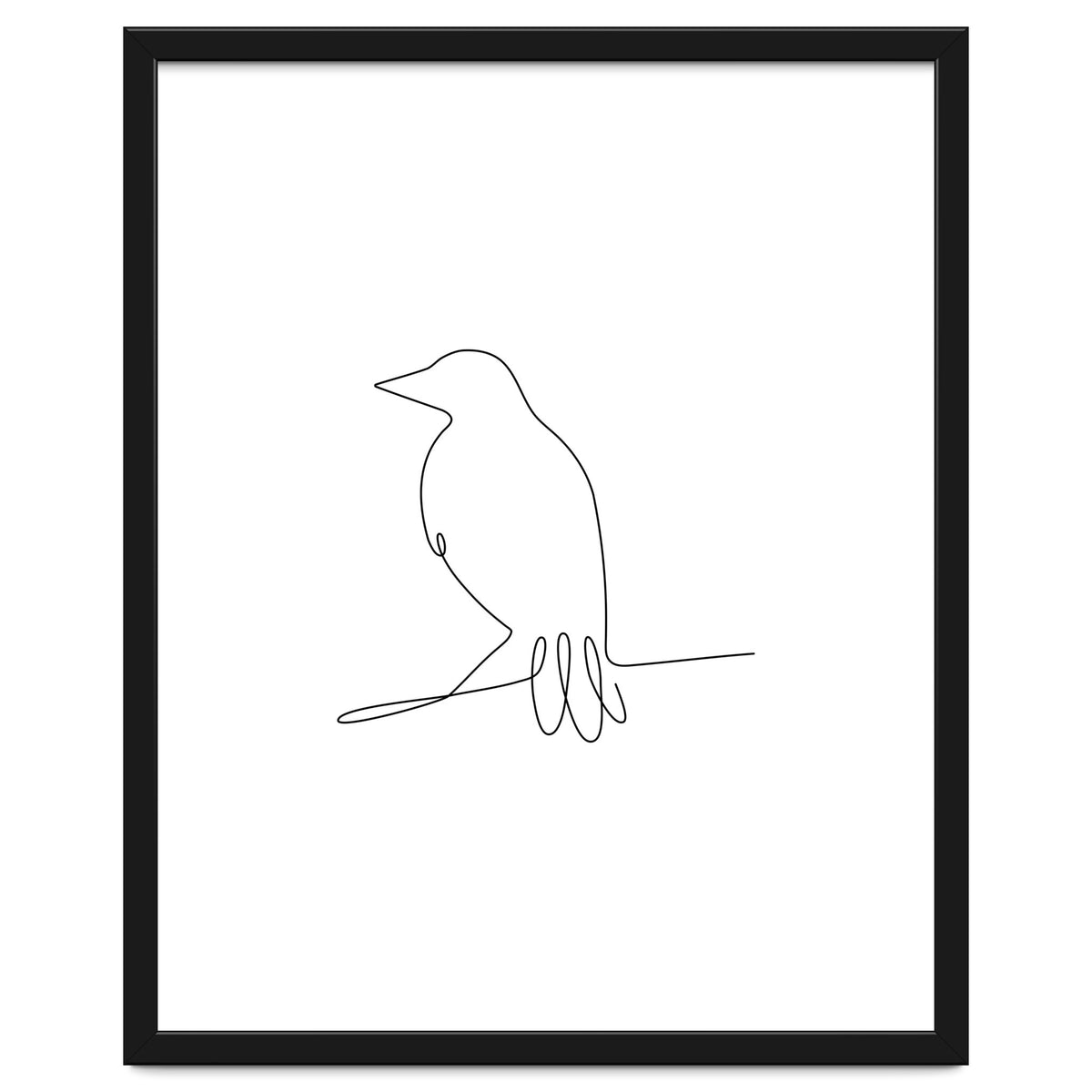 One Line Art Bird II