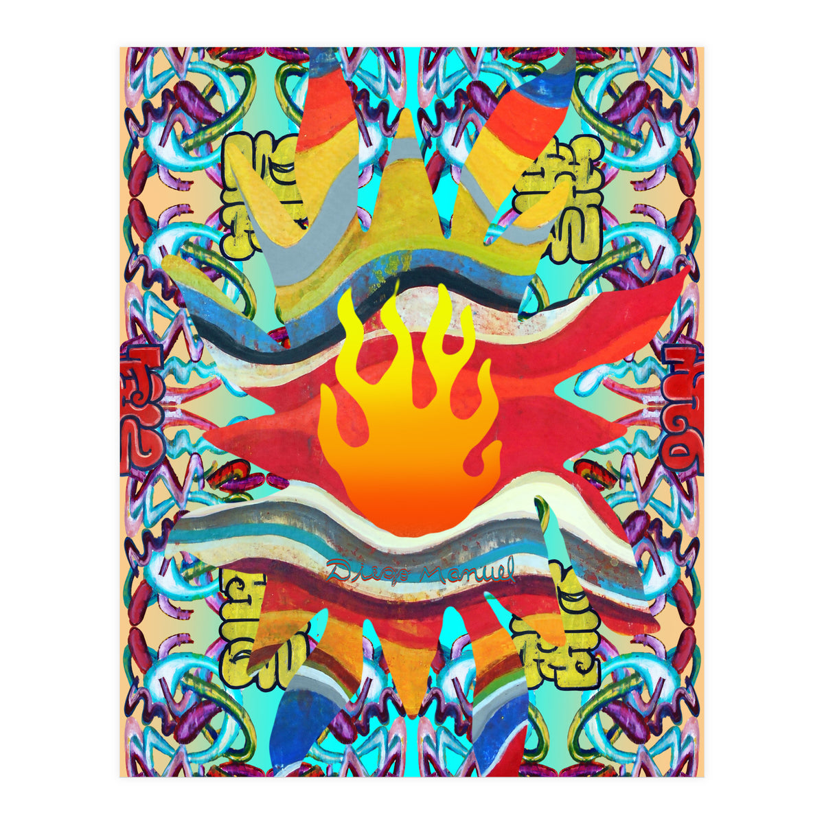 Fuego Y Graffiti 43 (Print Only)