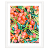 Fruit Garden, Tropical Forest Botanical Painting, Plants Vintage Nature thumbnail