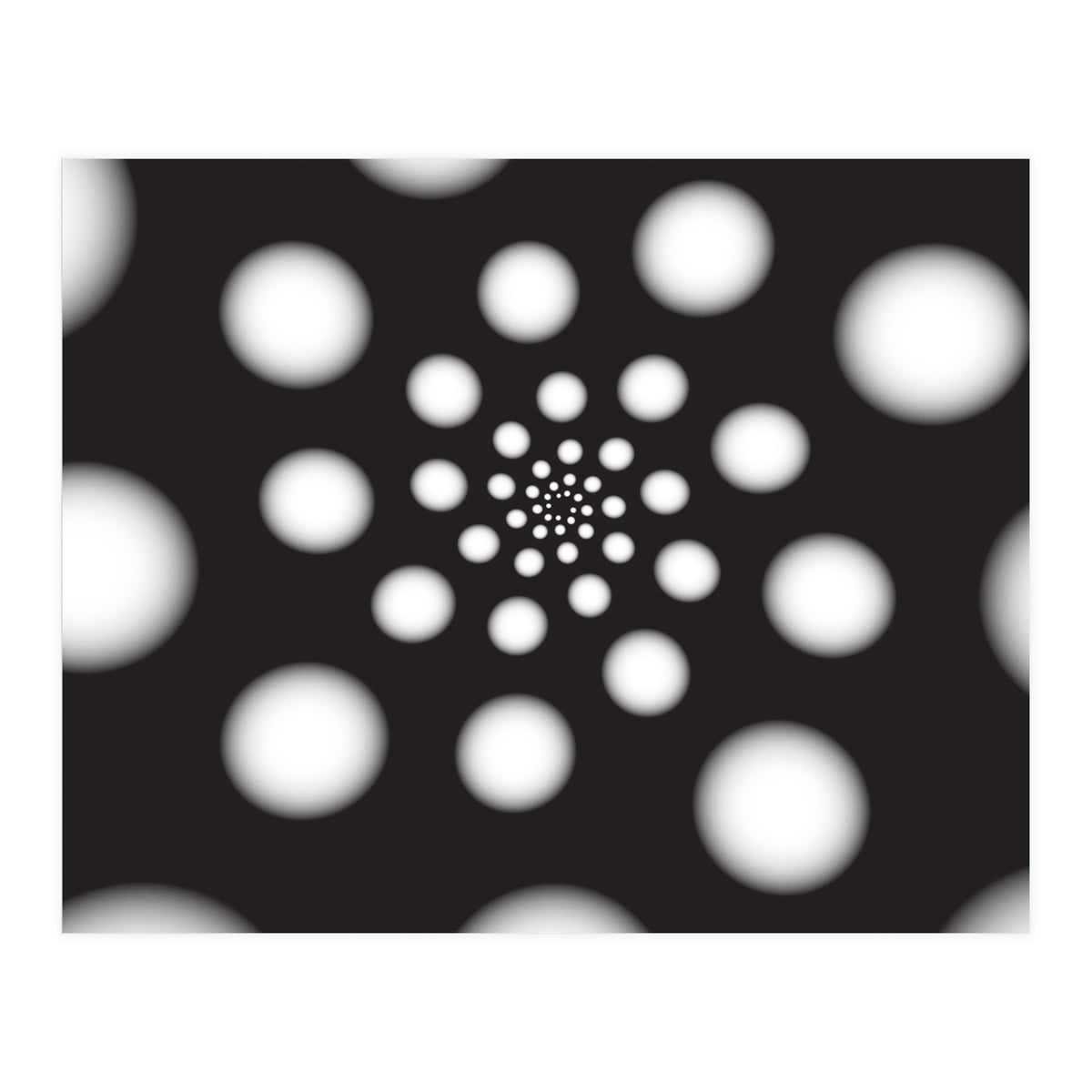 White Spiral Dots (Print Only)