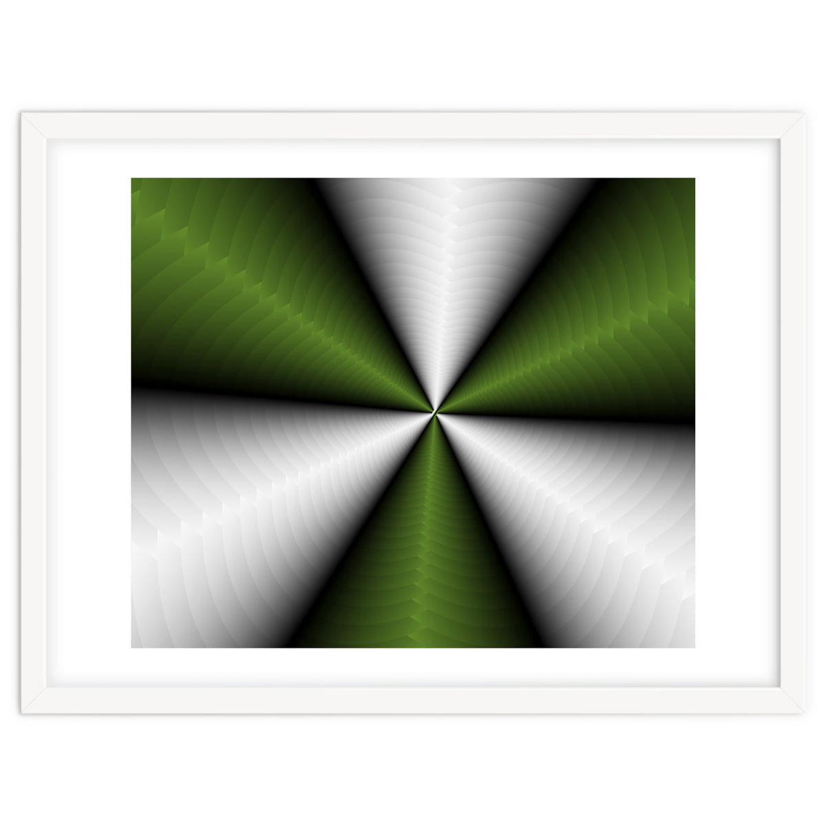 Green Color Modern Interior Art