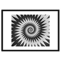Black & White Abstract Spiral