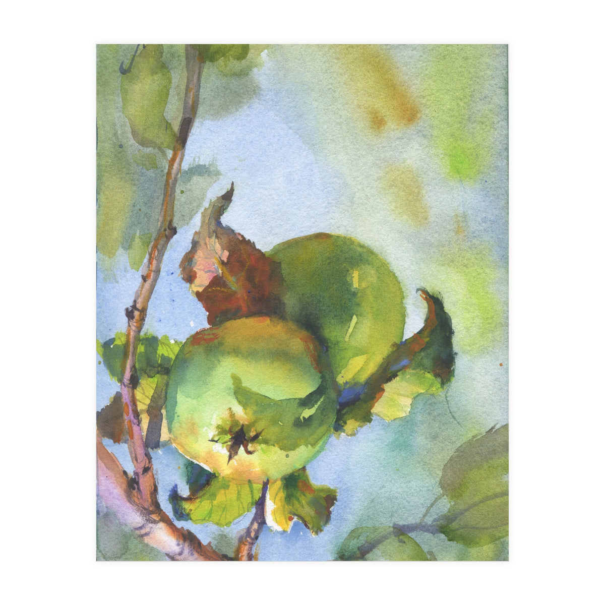 Apples on a branch (Print Only)