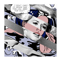 Lichtenstein's Drowning Girl & Tippi Hedren In Birds Big (Print Only)