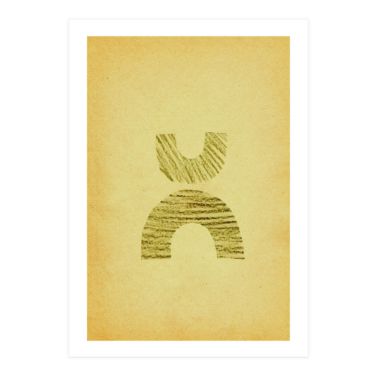 Abstract shapes and retro paper (Print Only)