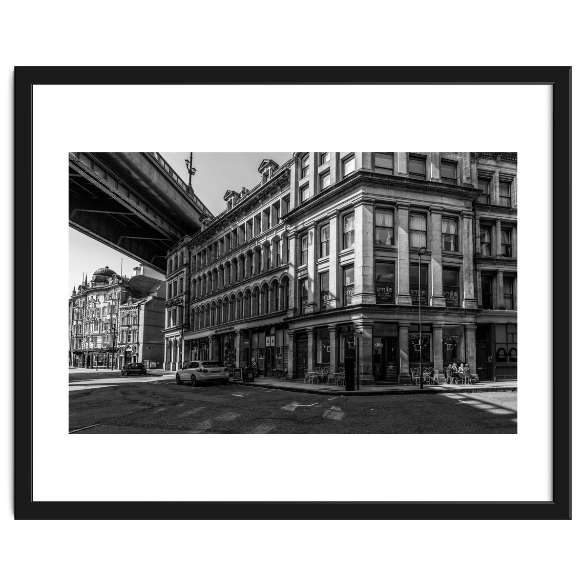 Dene st Newcastle monochrome