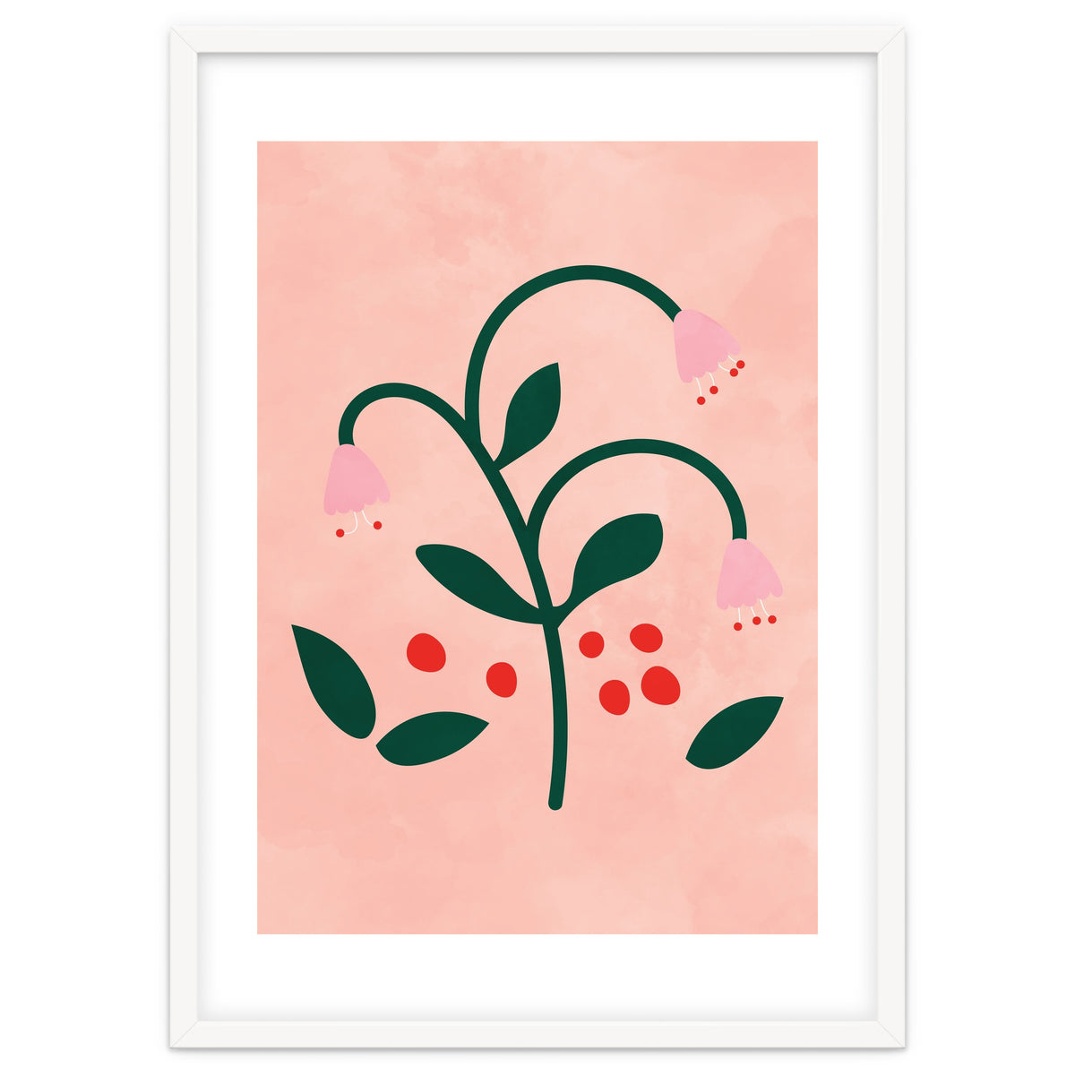 Botanical Pink Flower