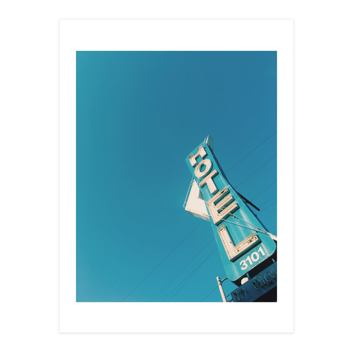 Hotel sign in California (Print Only)