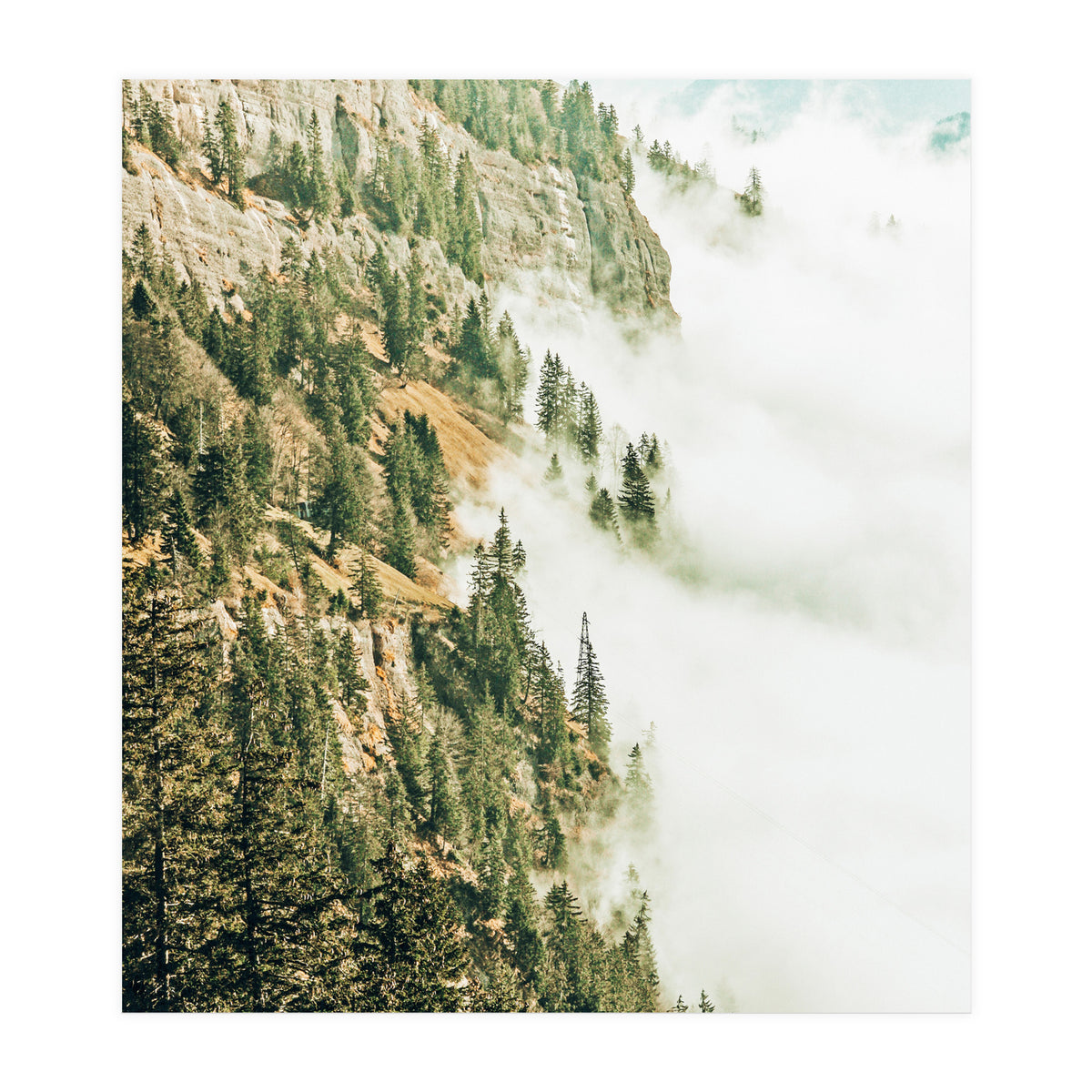 Hills And Fog (Print Only)