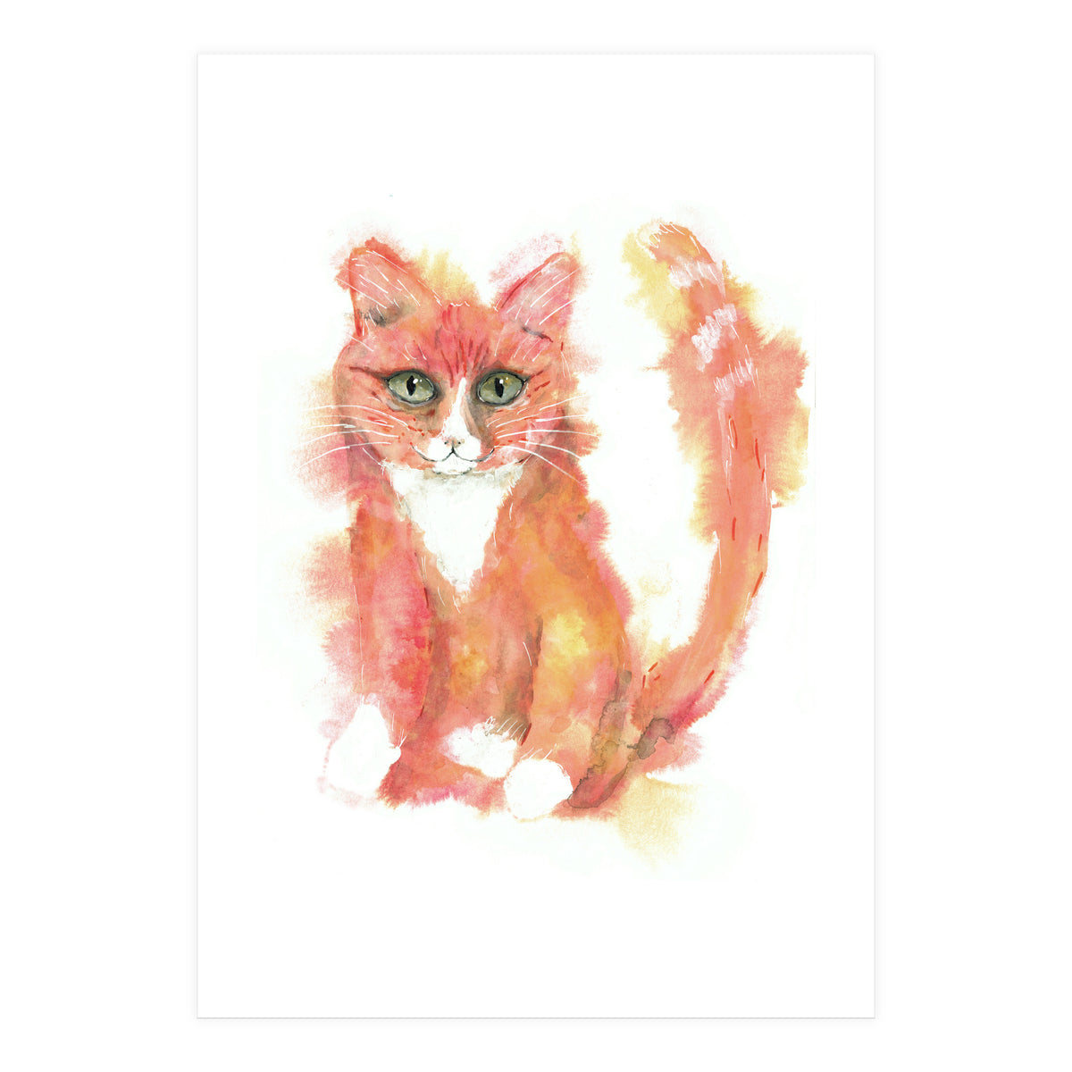 Orange tabby  cat (Print Only)