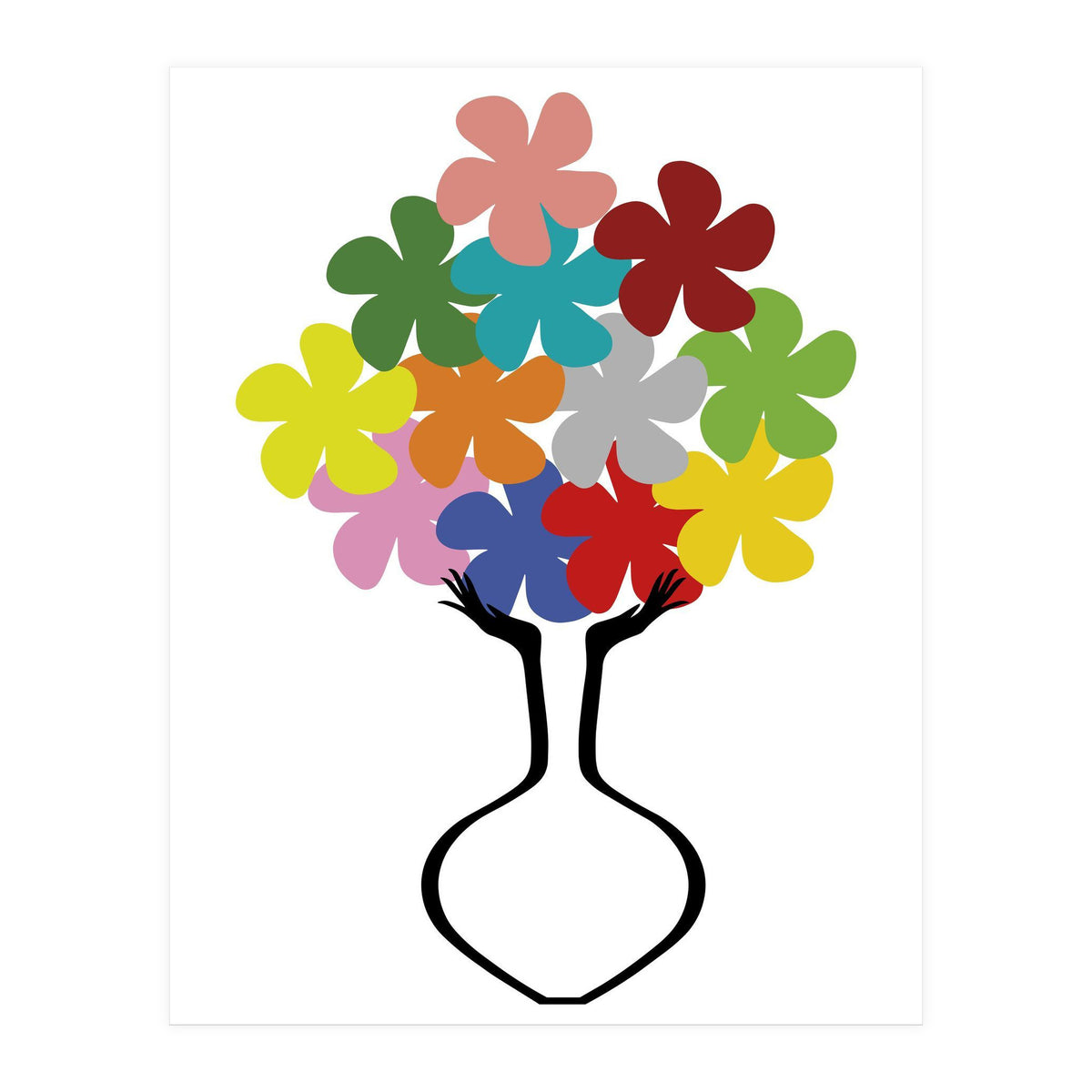 HOLDING SOME FLOWERS (Print Only)