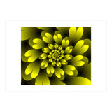 Yellow Floral Satin Wallpaper (Print Only) thumbnail
