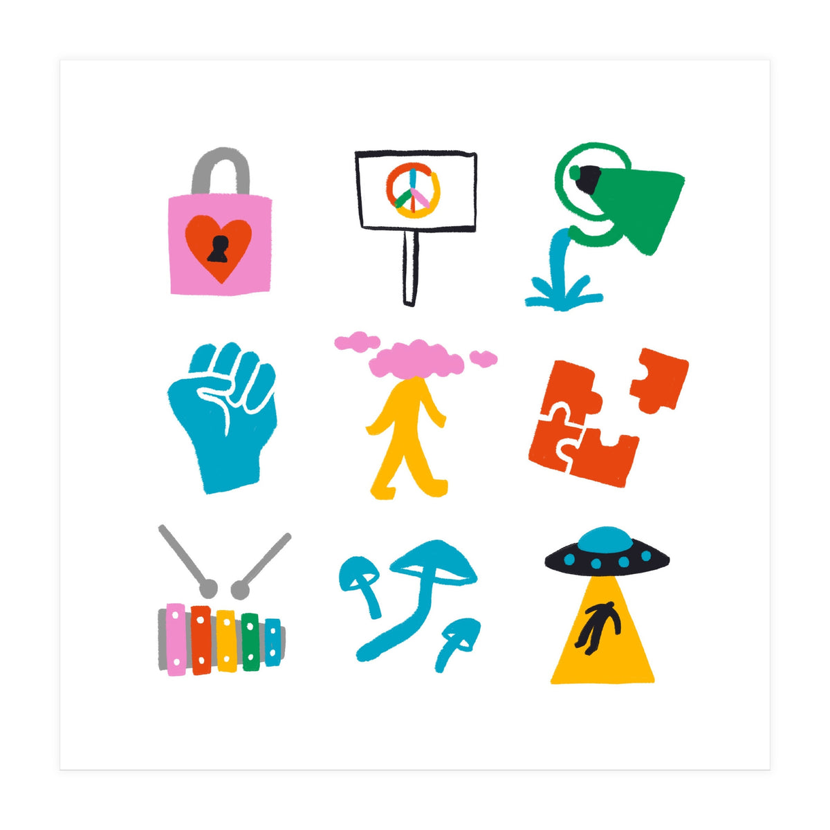 Aquarius Emoji (Print Only)