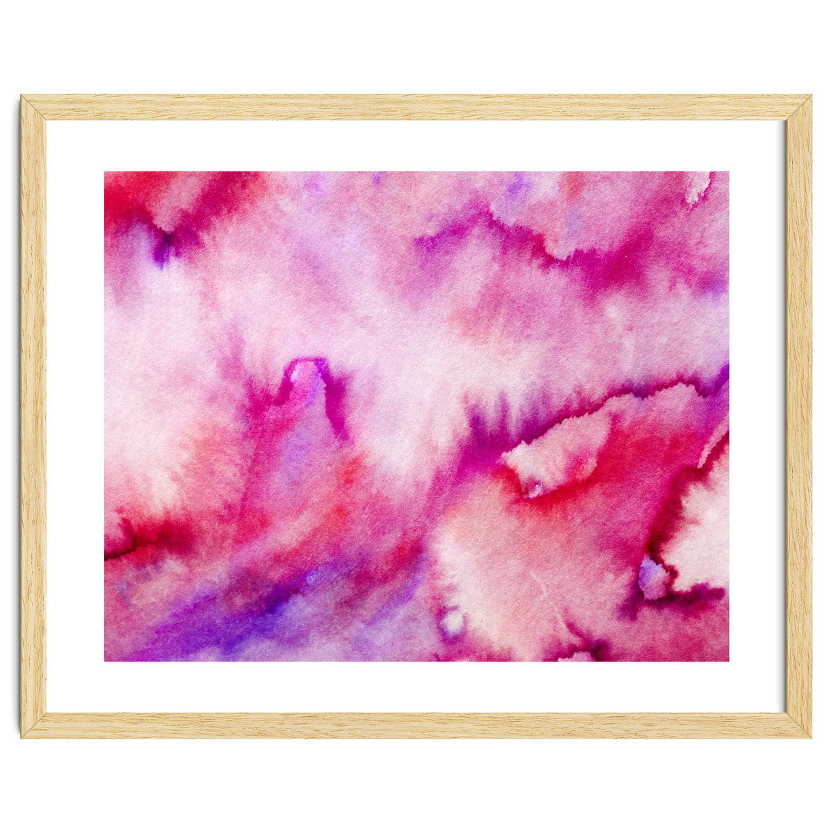 Watercolor magenta tie-dye