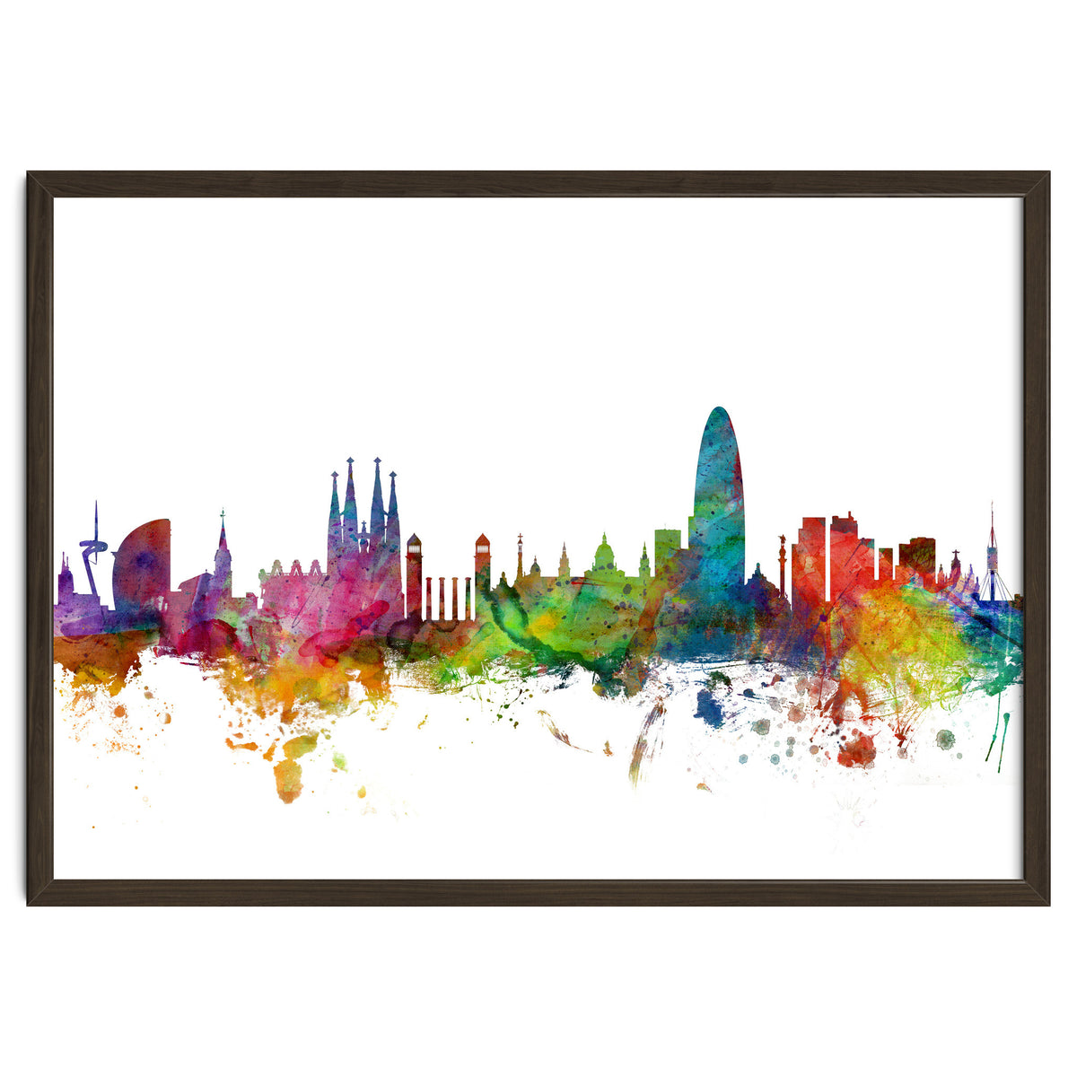 Barcelona Spain Skyline