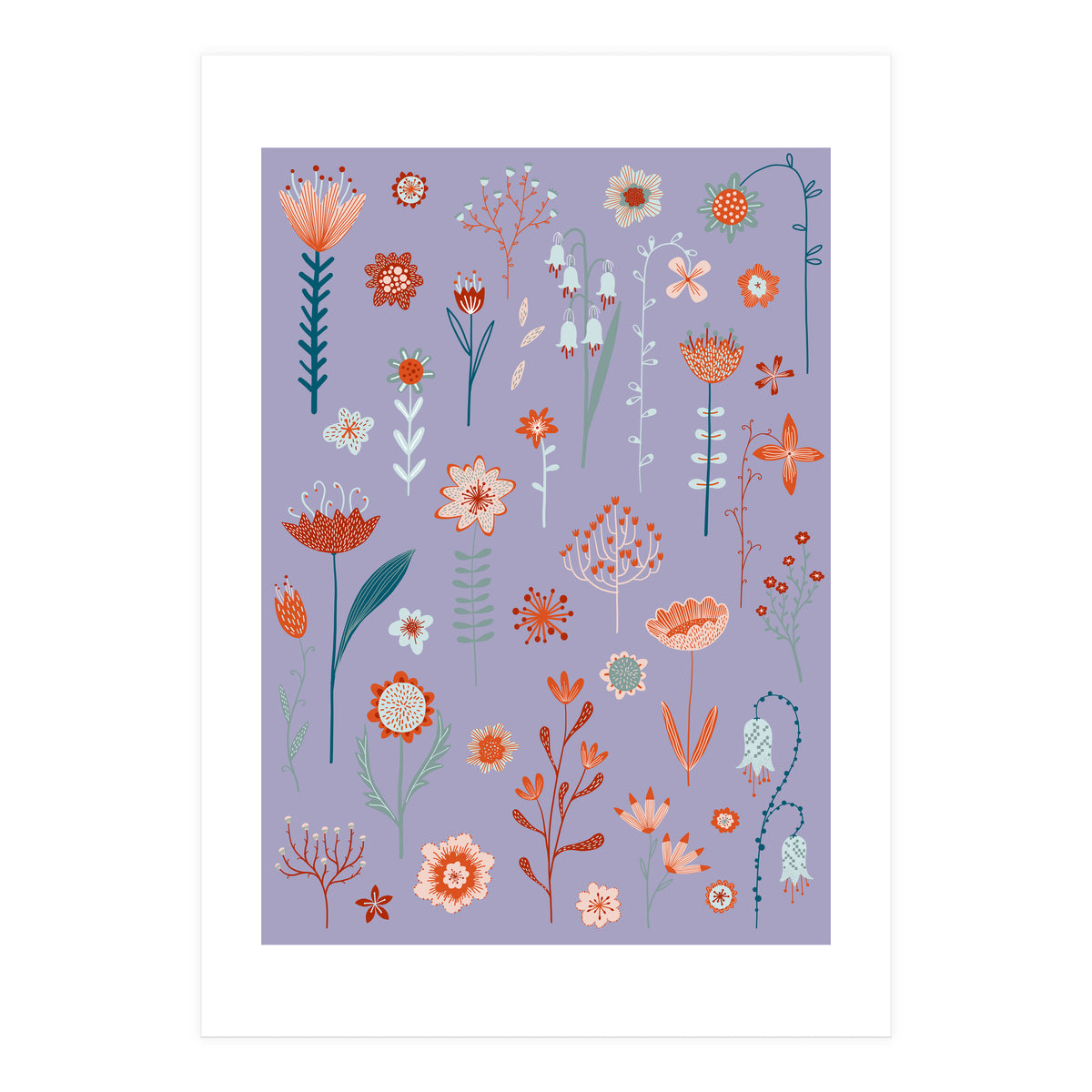 Flowers Of The Summer Purple (Print Only)