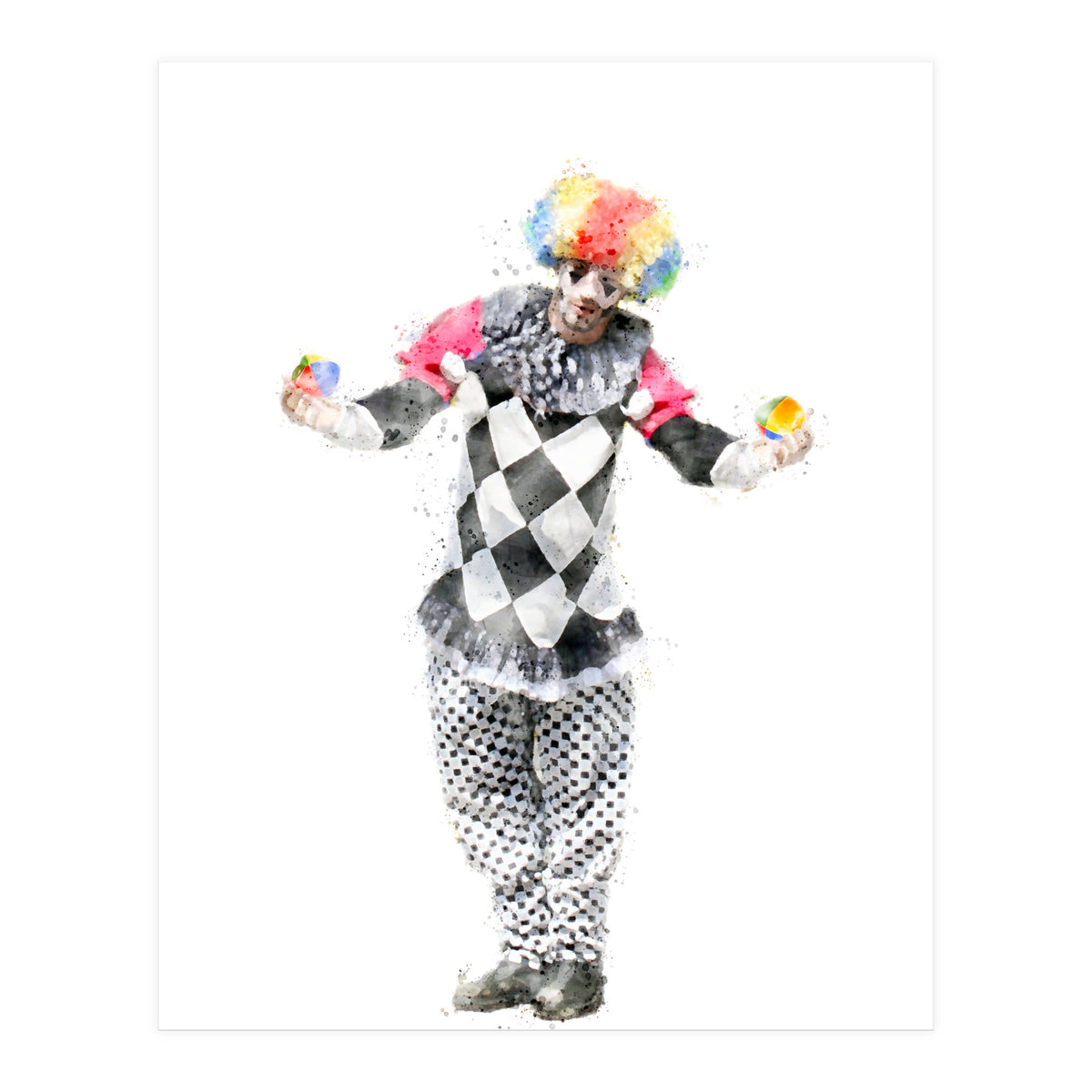 The Juggler Clown (Print Only)