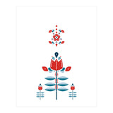 Scandinavian Folk Flowers (Print Only) thumbnail