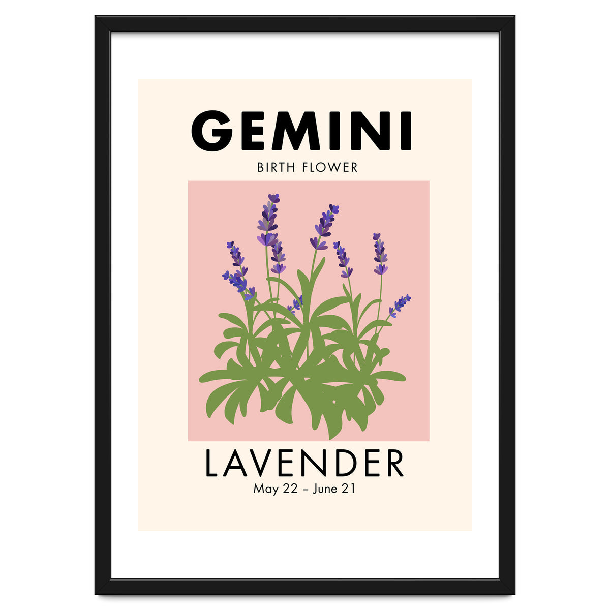 Gemini Birth Flower Lavender