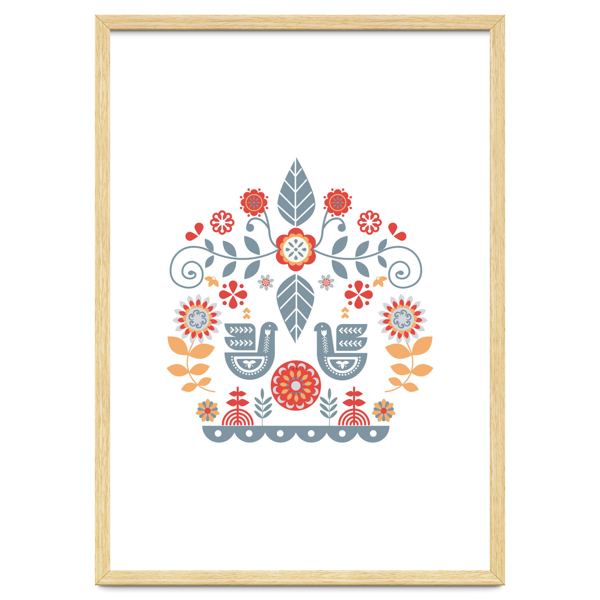 Scandinavian Folk Art Pattern