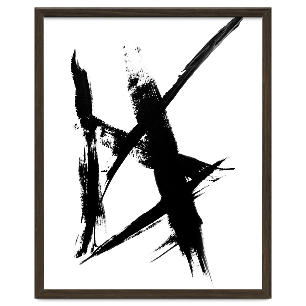 Abstract Brushstroke Print