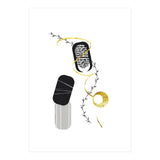 Black & White Abstract No. 1 | gold (Print Only) thumbnail
