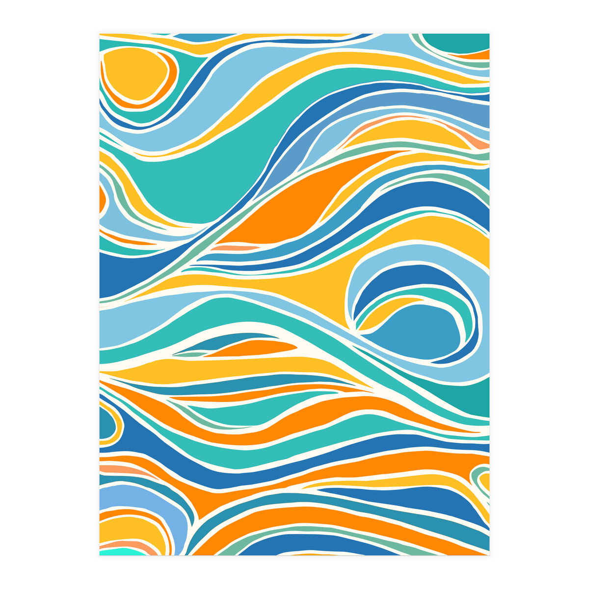 Summer Beach Abstract (Print Only)