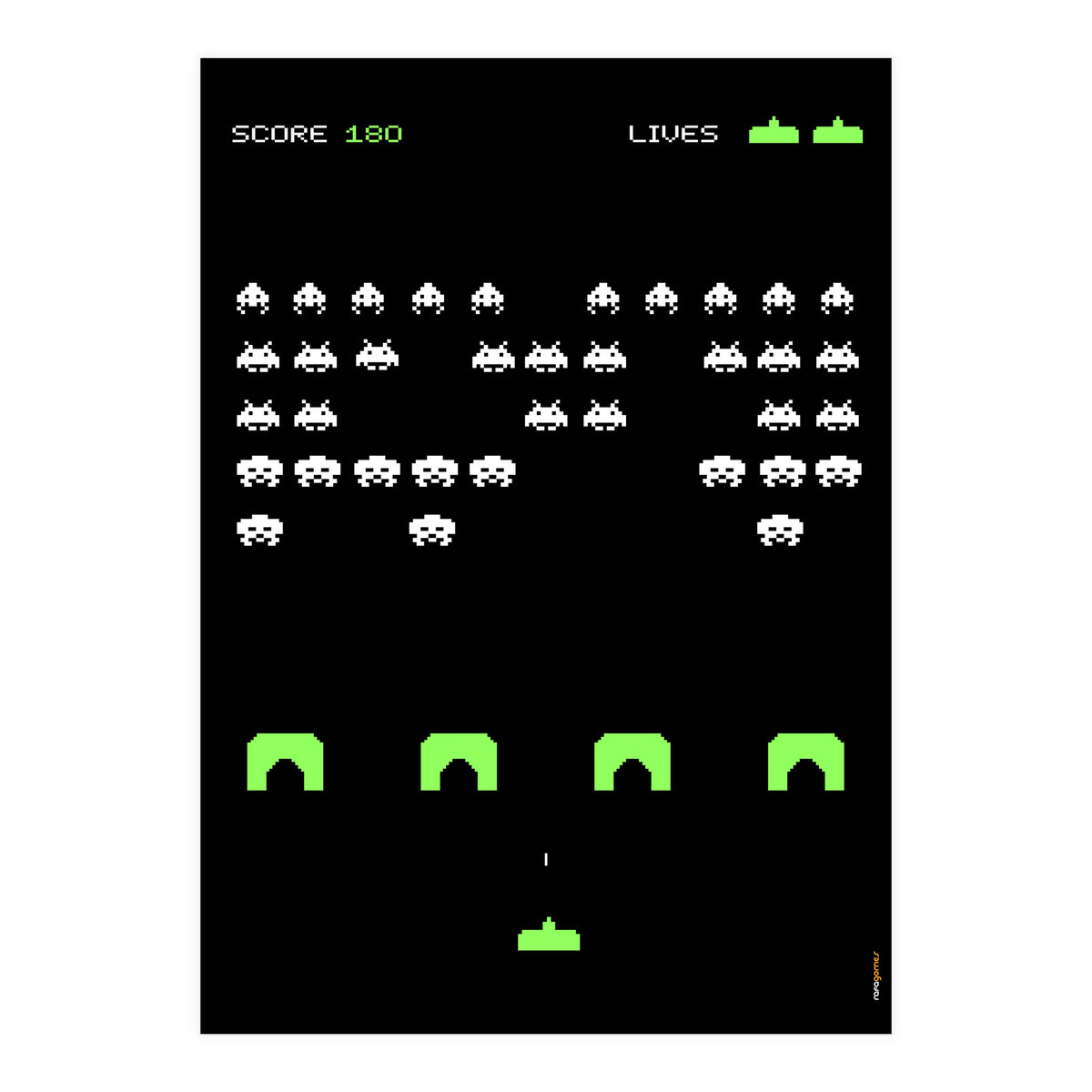 Space Invaders (Print Only)