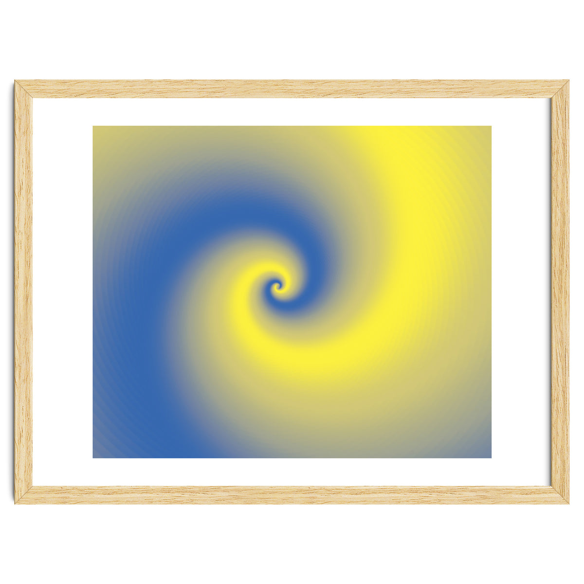 Yellow & Blue Abstract