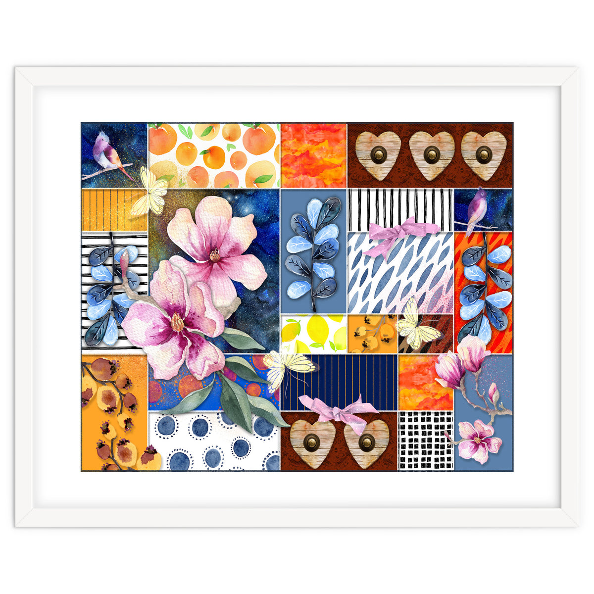 Romantic Floral Collage