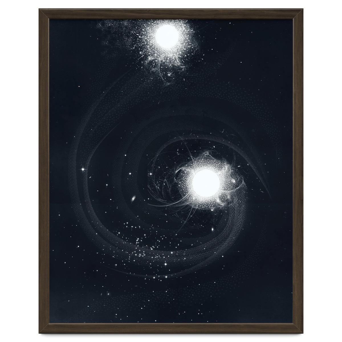Vintage Cosmos: Double Spiral Nebula
