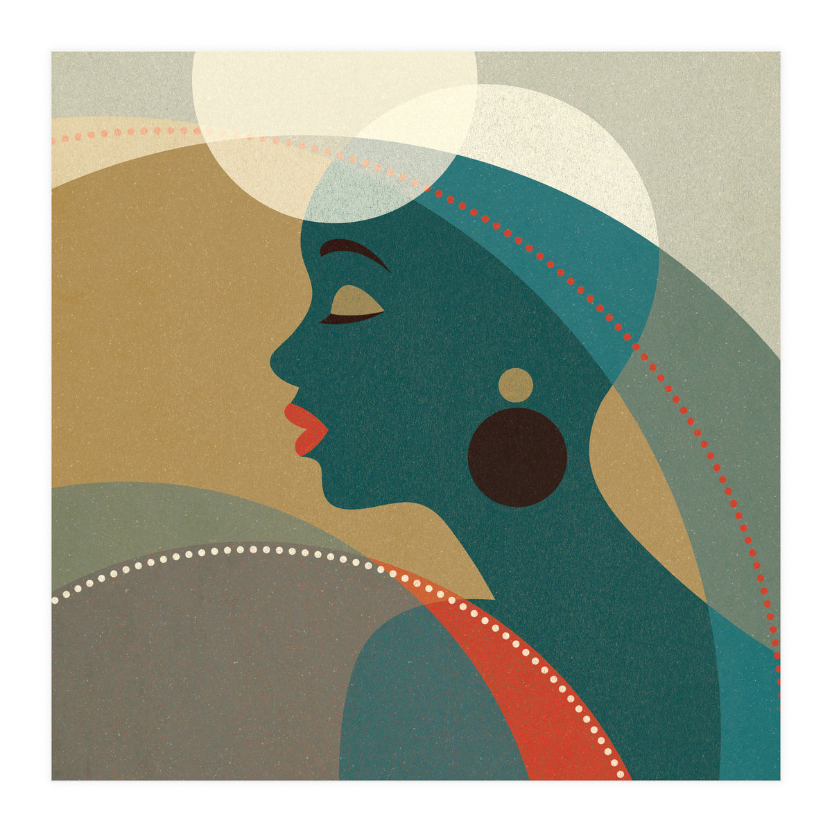 Venn Deco (Emerald) (Print Only)