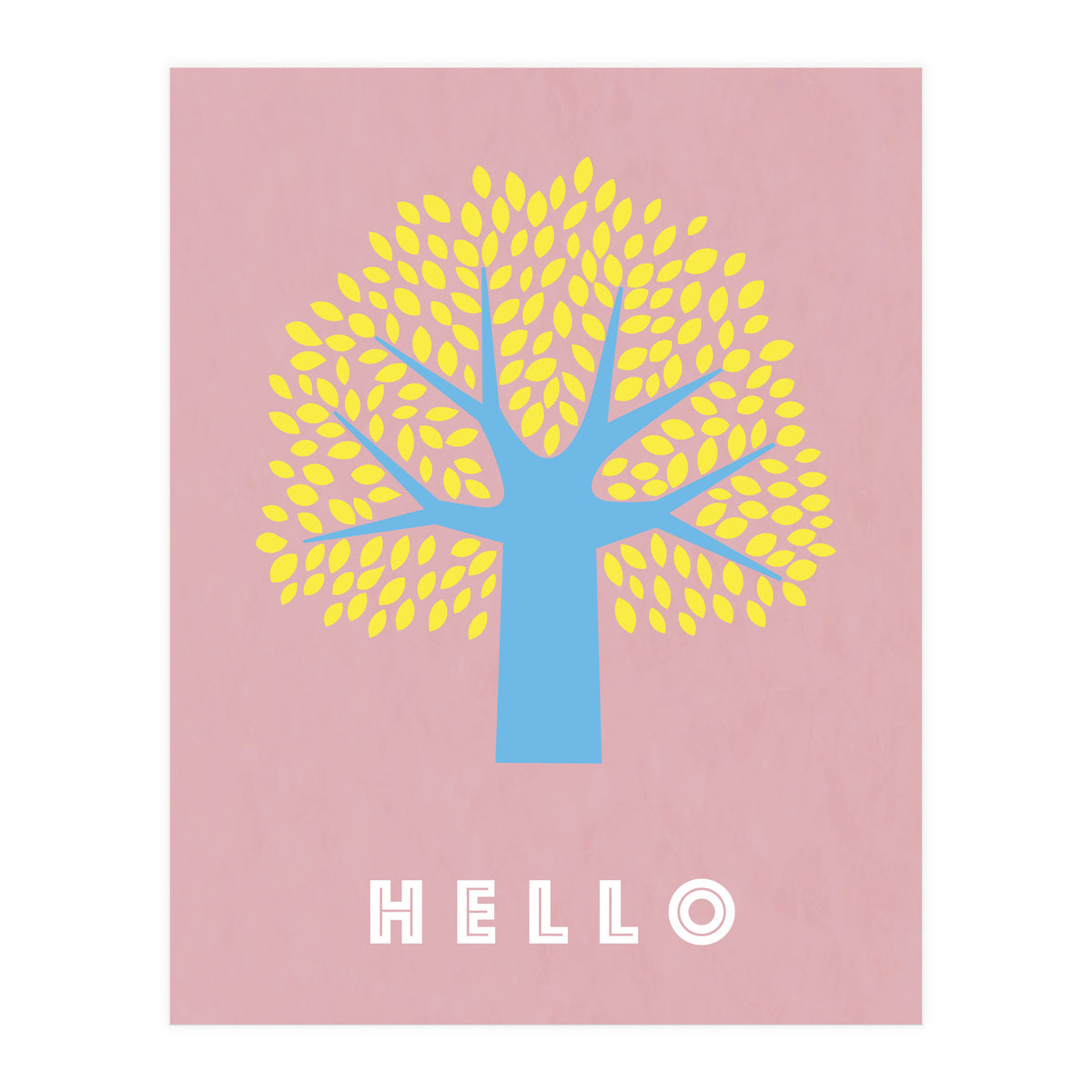 Hello - pop tree - (Print Only)