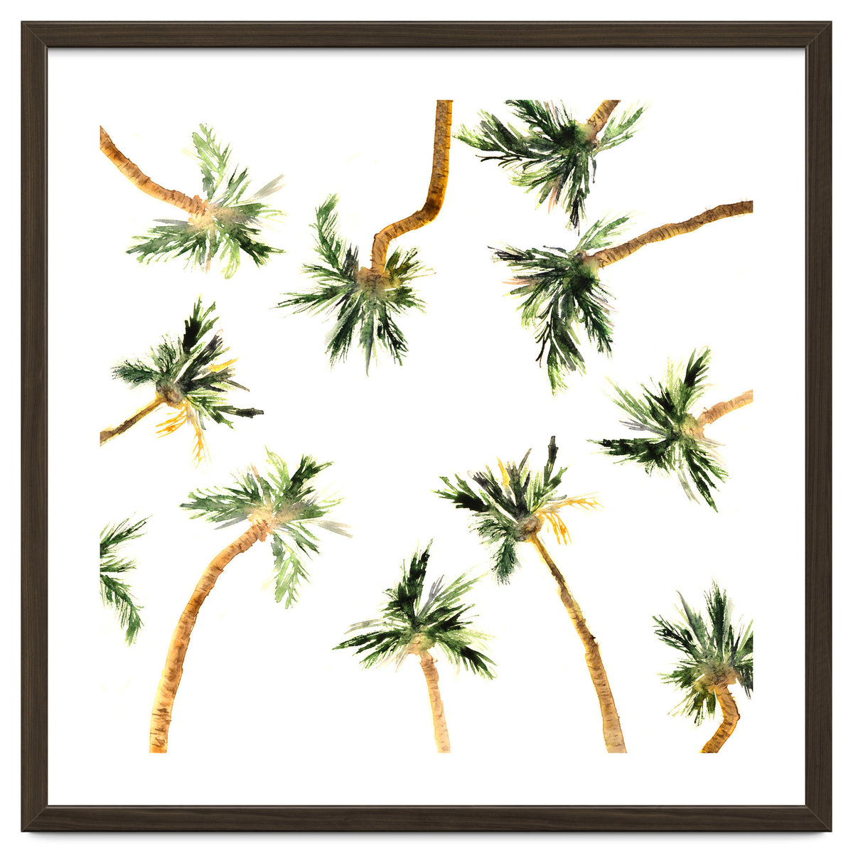 Under the coconut palms || watercolor