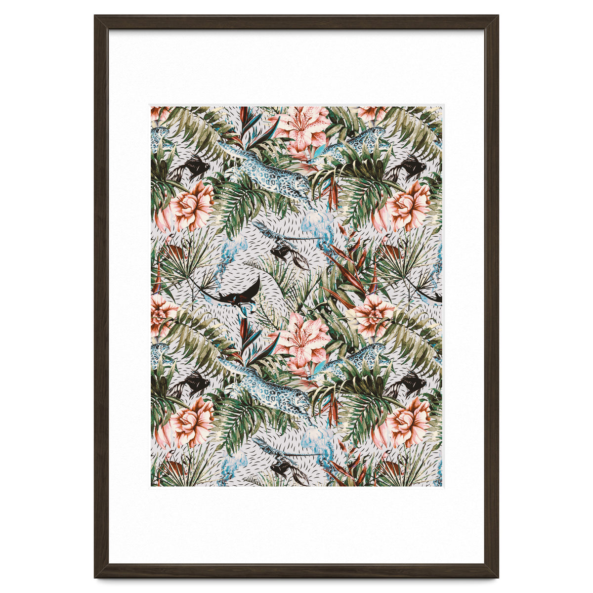 Paradisiacal flora and fauna