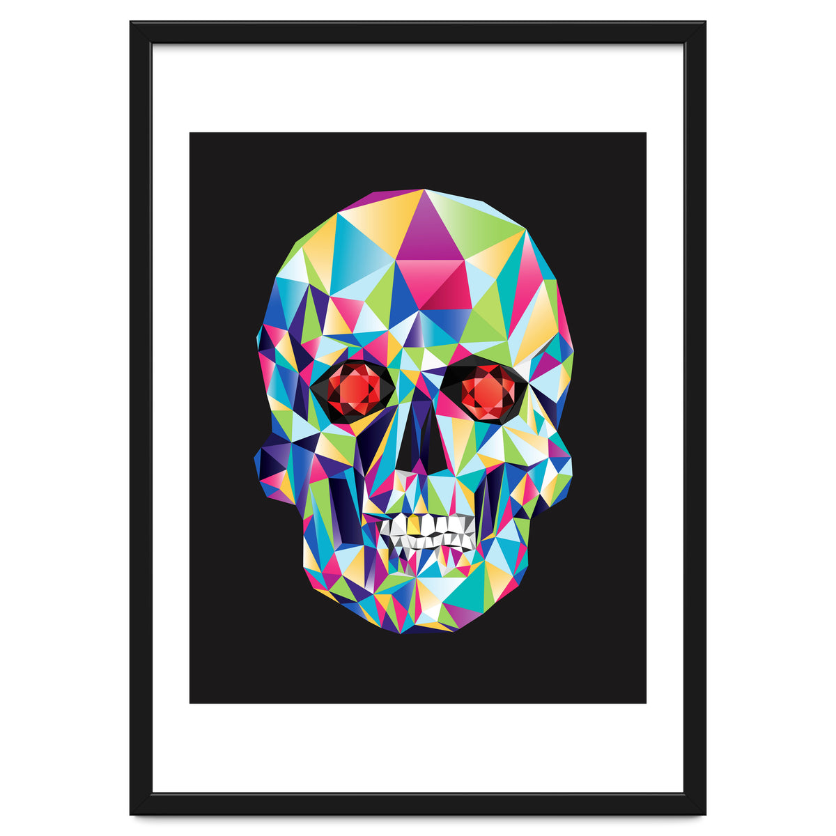 Geometric Candy Skull