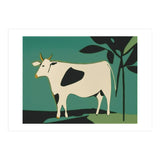 Cow in Green Landscape (Print Only) thumbnail
