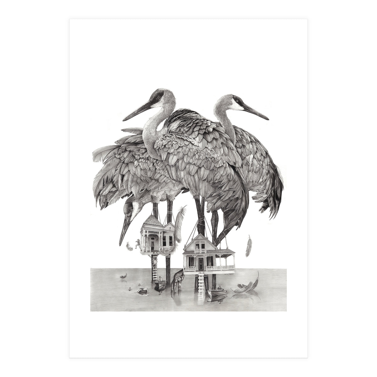 Crane Houses (Print Only)