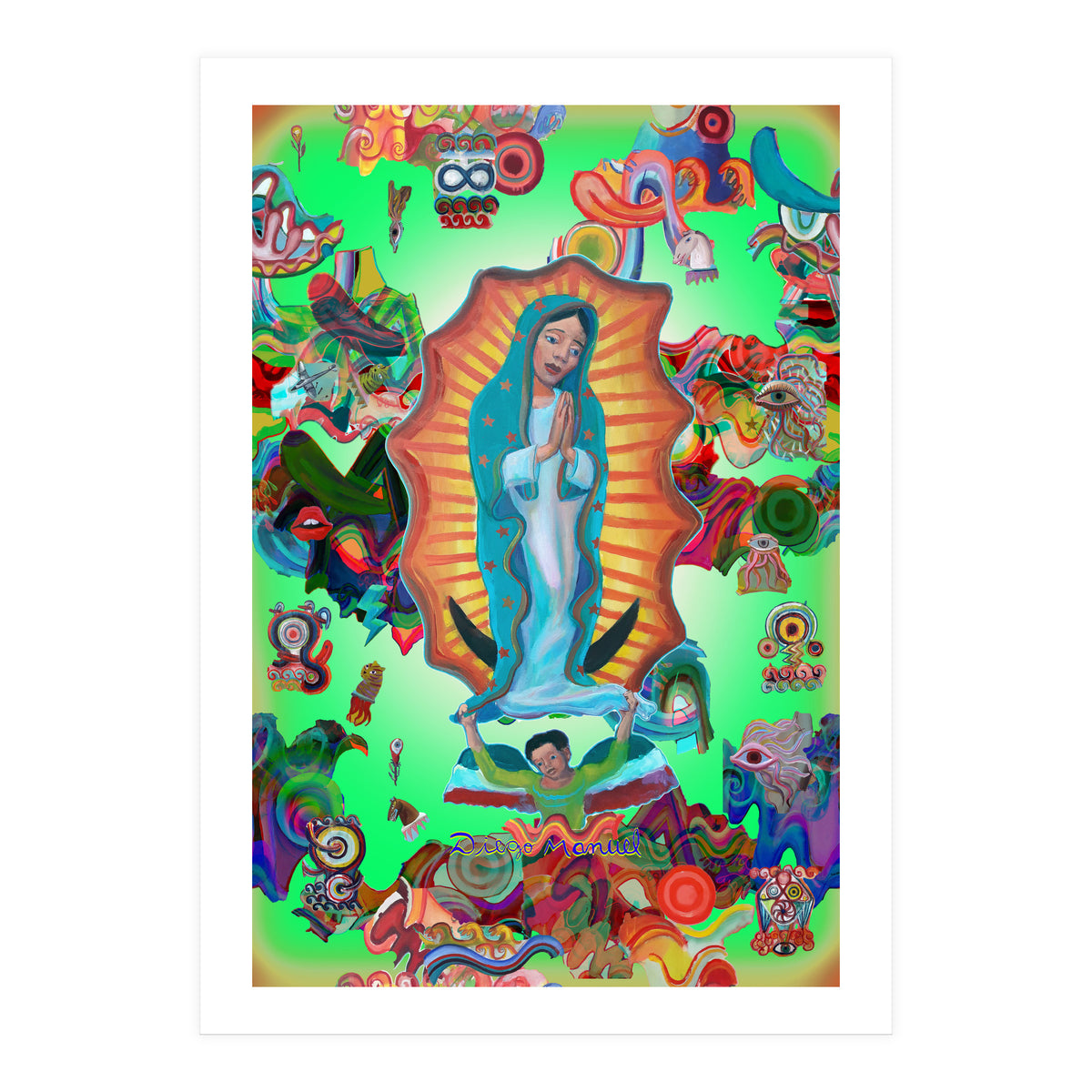 Virgen Y Graffiti 18 (Print Only)