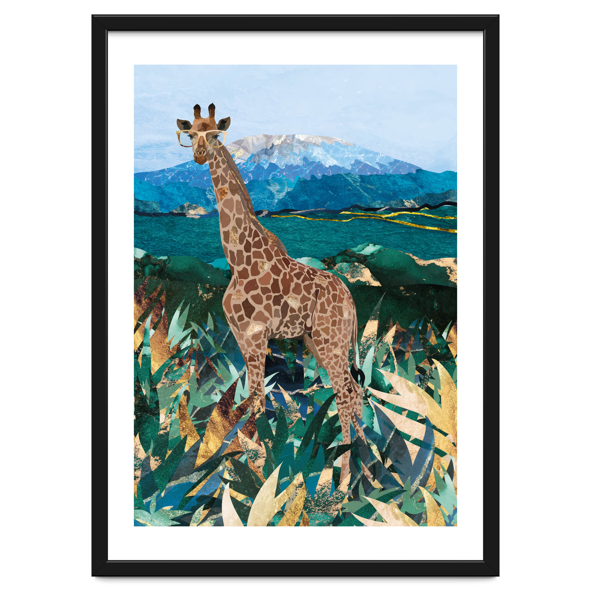 Giraffe in the tropical savanna