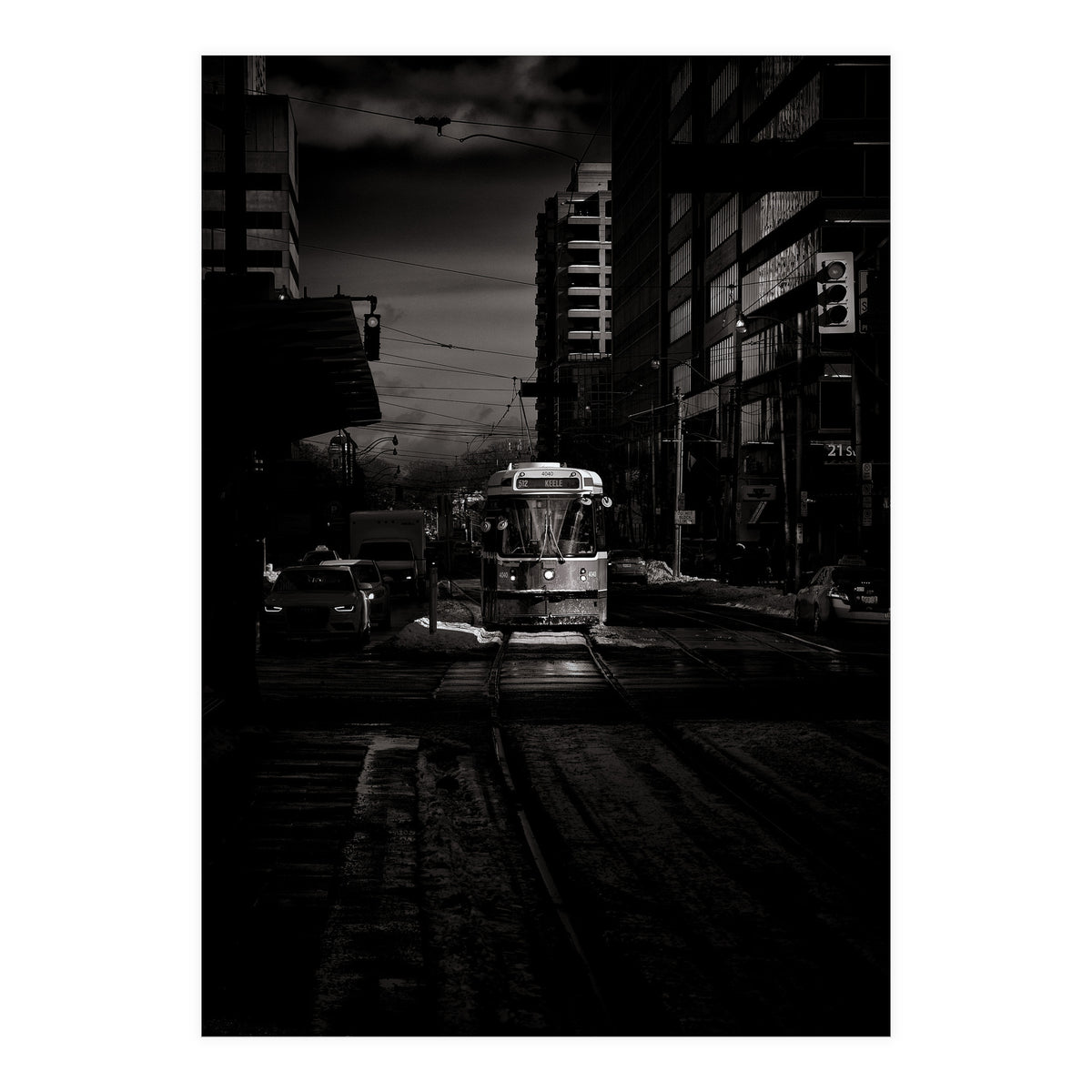 The 512 St. Clair Streetcar Toronto Canada Toned Version (Print Only)