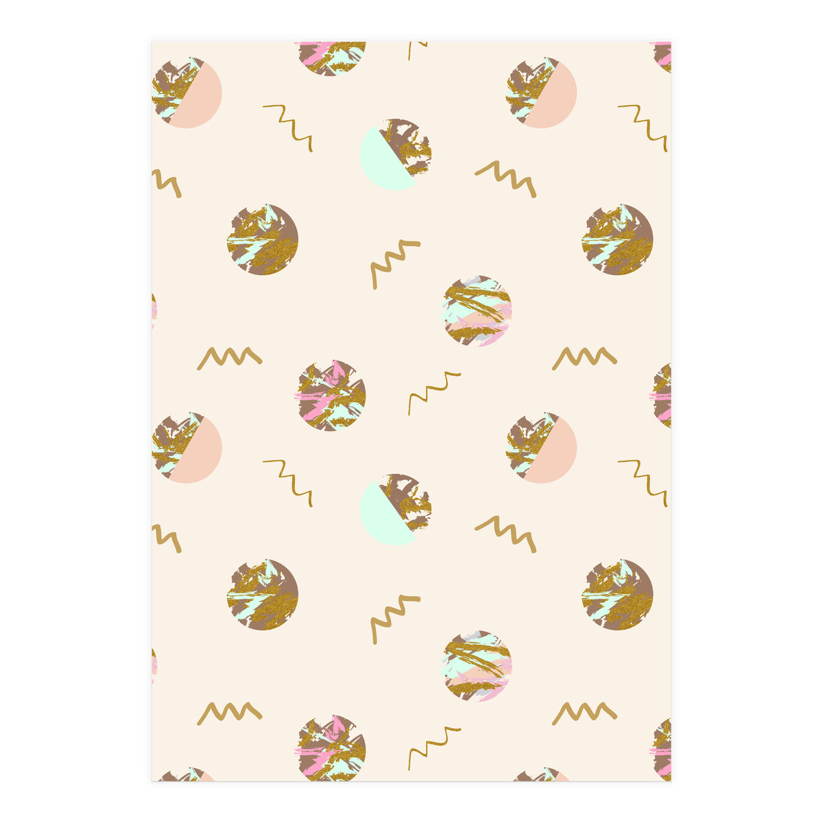 Abstract geometric vector painting (Print Only)