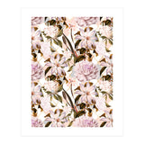 Pink flowering in geometric (Print Only) thumbnail