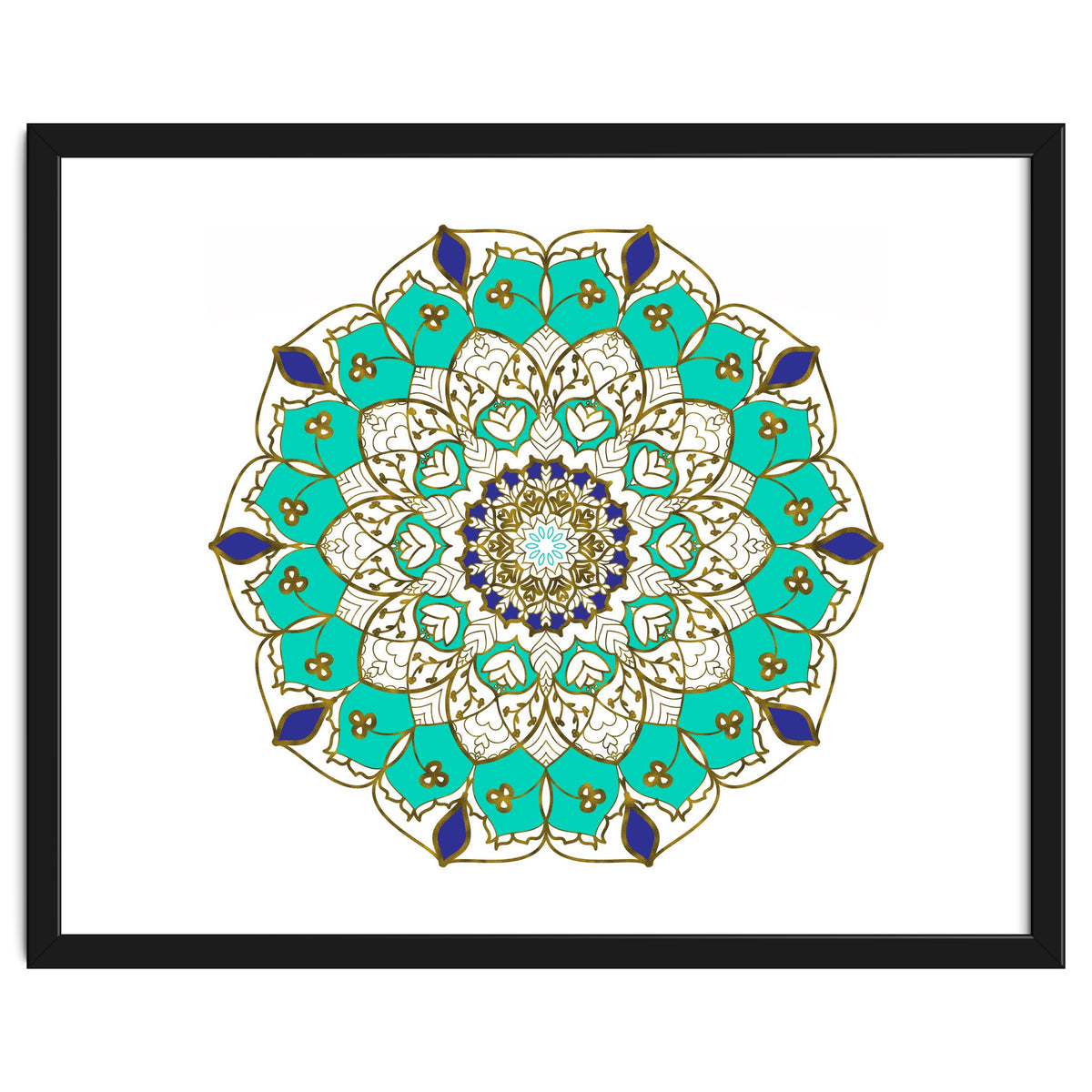 Blue and Gold Mandala