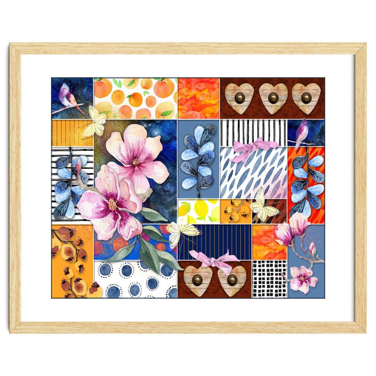 Romantic Floral Collage